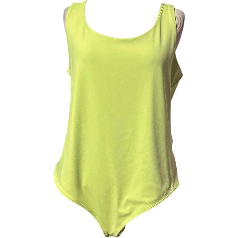 Express Body Contour Bodysuit NWT Lime Green XL - Picture 1 of 3